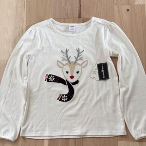 Gymboree Girls Reindeer Long Sleeve Tee